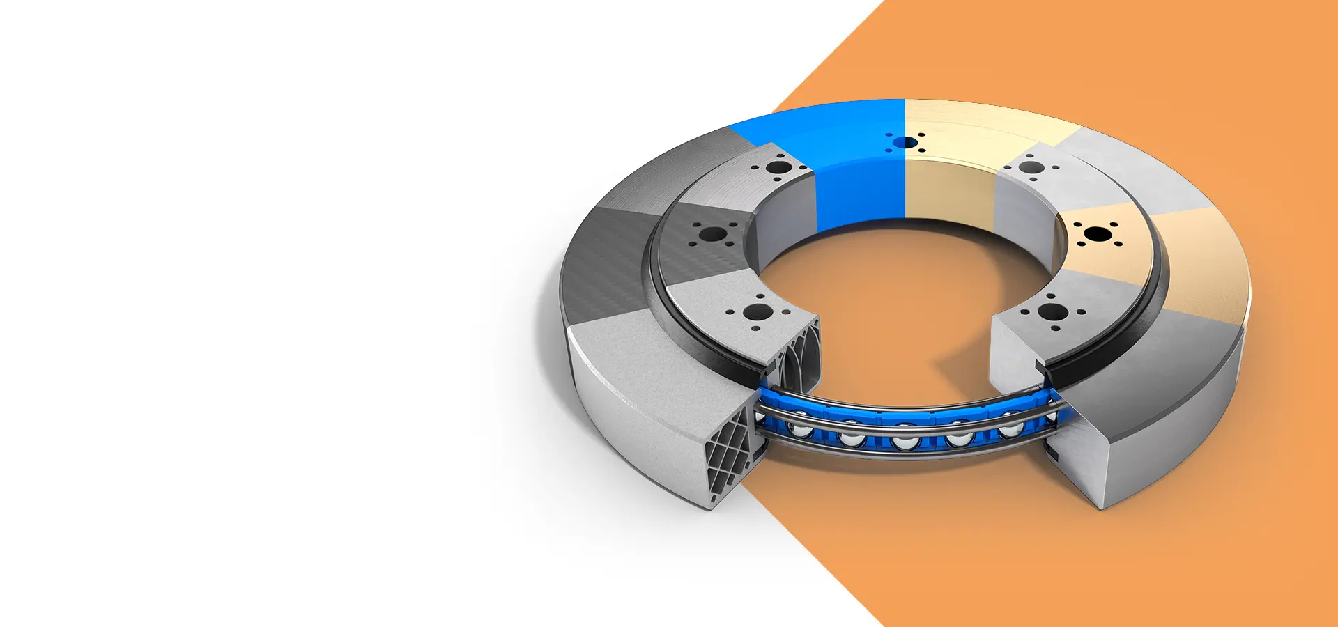 Material mix on the bearing