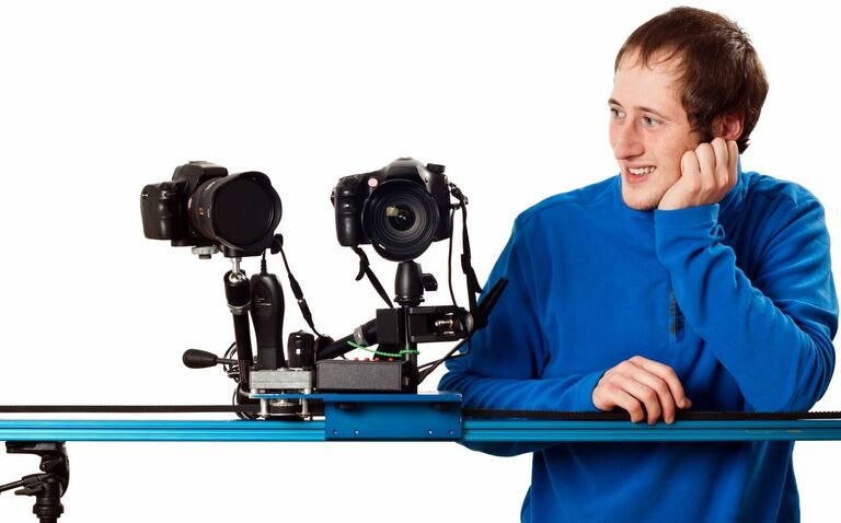 Linearführung im Kameraslider