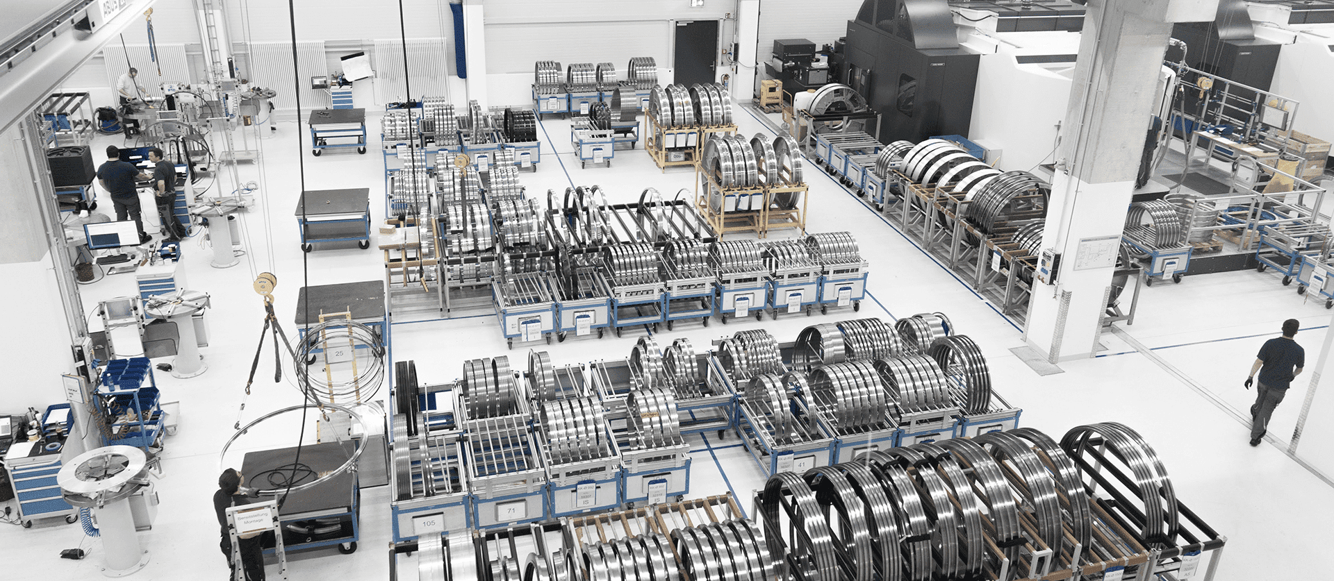 Zusammen mit den zwei DMC 125 FD duoBLOCK, die DMG MORI derzeit fertigstellt, nutzt Franke insgesamt acht Bearbeitungszentren des Werkzeugmaschinenherstellers für die Bearbeitung der Wälzlager