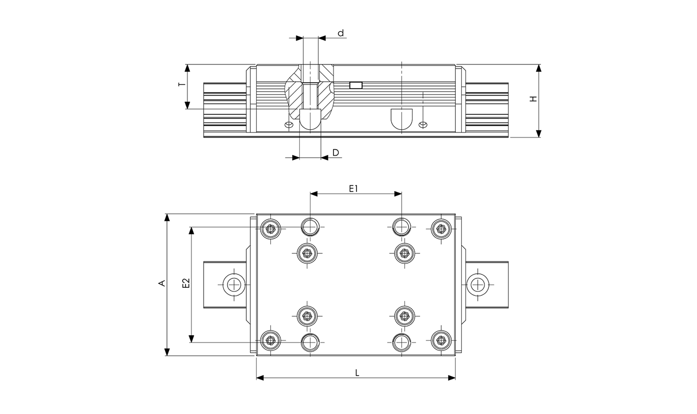 Cassette for mounting from below